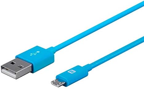 Monoprice USB מסוג A עד למיקרו סוג כבל B - 6 רגל - כחול | 2.4A, 22/30AWG - סדרת בחר
